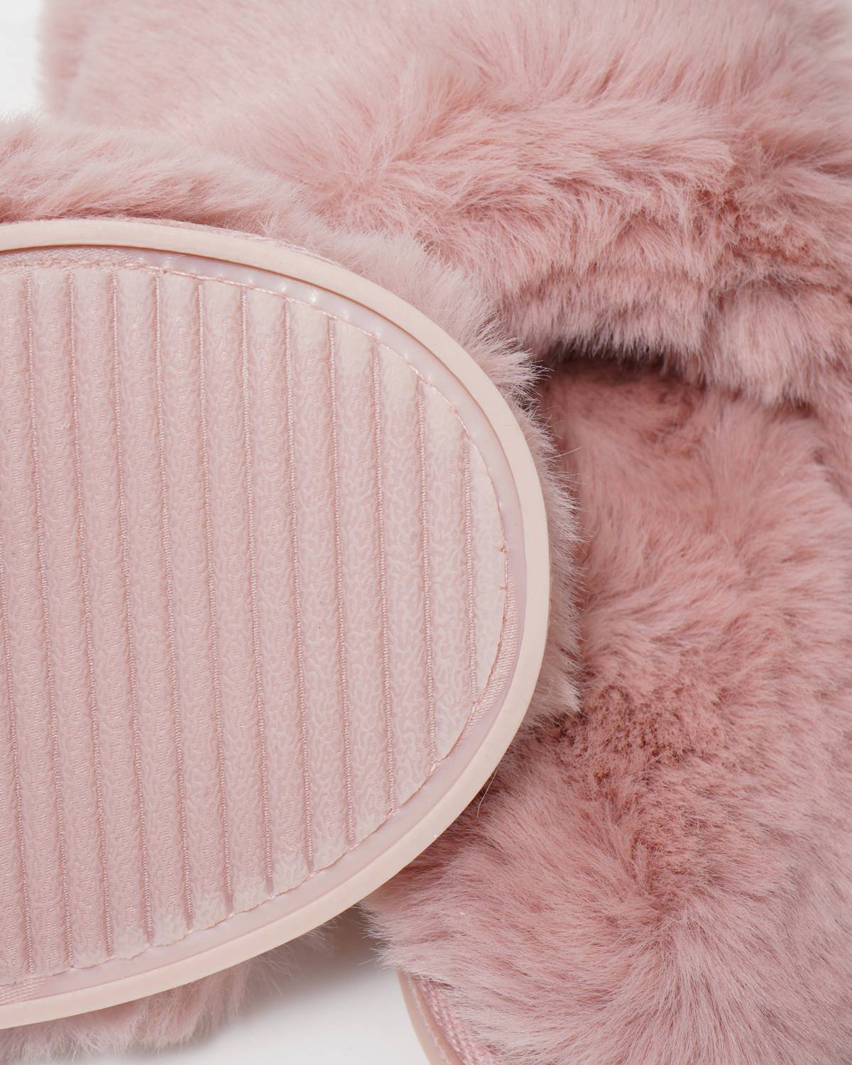 Pink Mink Fur Slides - paulamariecollection