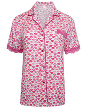 Load image into Gallery viewer, Kisses Print Pyjama Shirt
