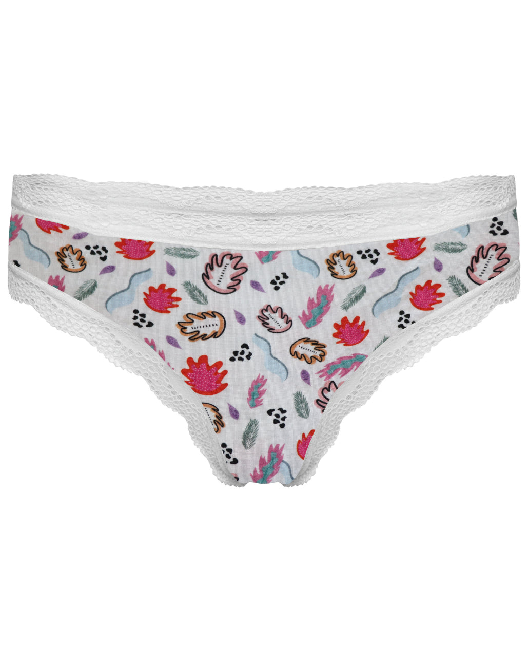 Abstract Floral Print Knicker