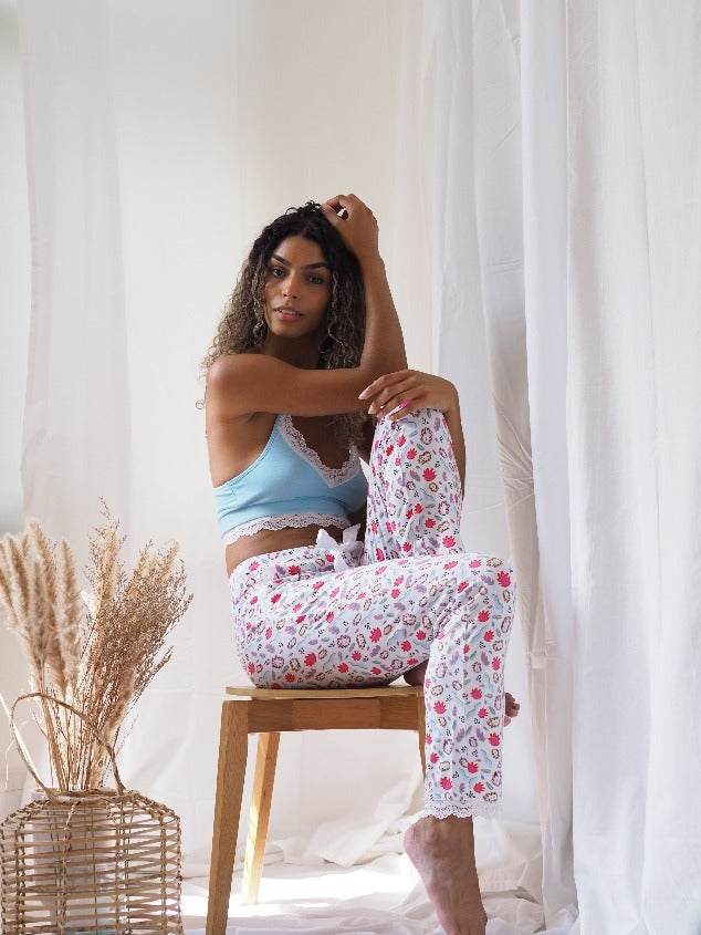 Abstract Floral Pyjama Pant