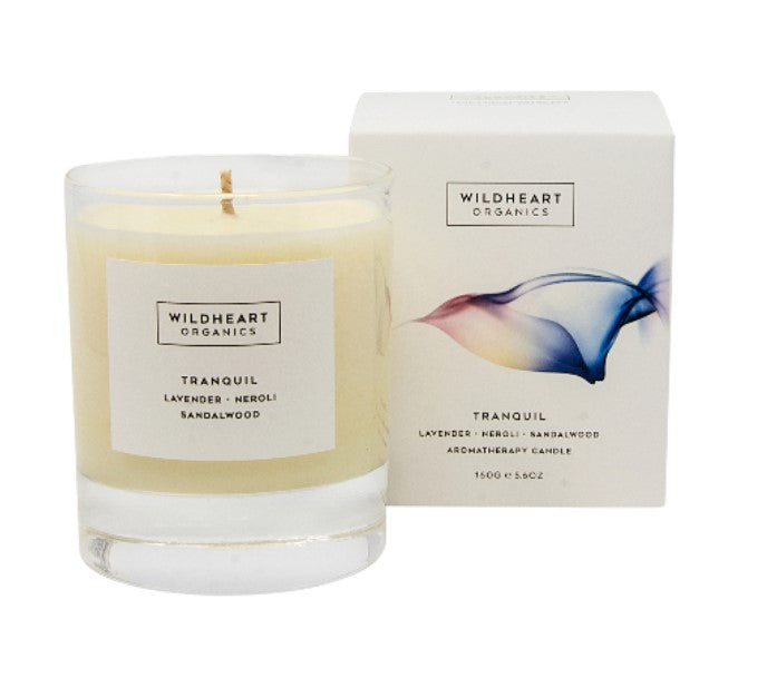 TRANQUIL Lavender Neroli and Sandalwood Organic Spa Candle